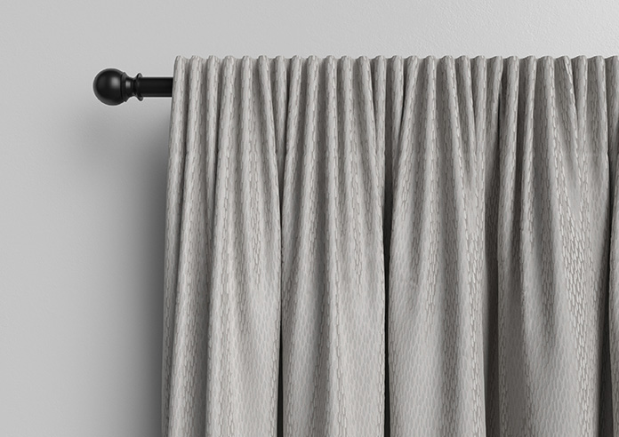 Dew Drop, Metallic Silver - Made to Measure Curtains - Image 10